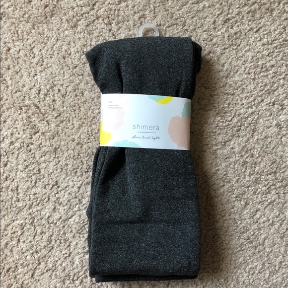 Shimera Accessories - Shimera Fleece Lined Tights - Charcoal